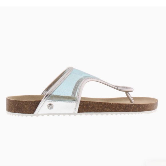 Circus Sam Edelman Brittney Rivia Girls glitter clear thong sandals Size 4 - Picture 5 of 15